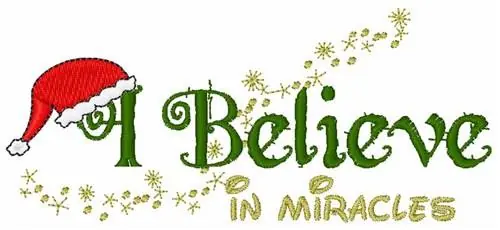 Affordable Believe In Miracles Embroidery Design