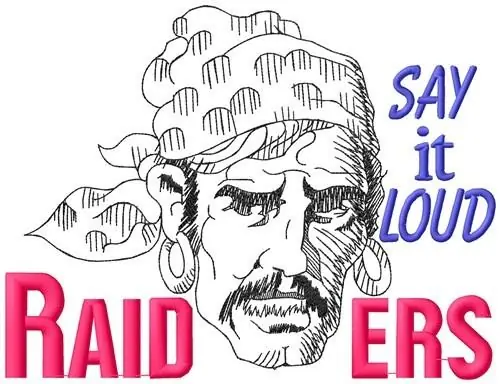 Say It Loud Raiders Embroidery Design Get Yours