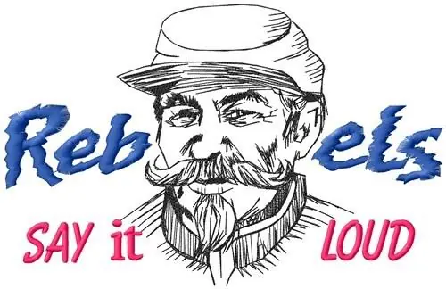 Fan Favorite Rebels Say It Loud Embroidery Design