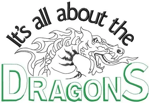 Free Returns All About The Dragons Embroidery Design