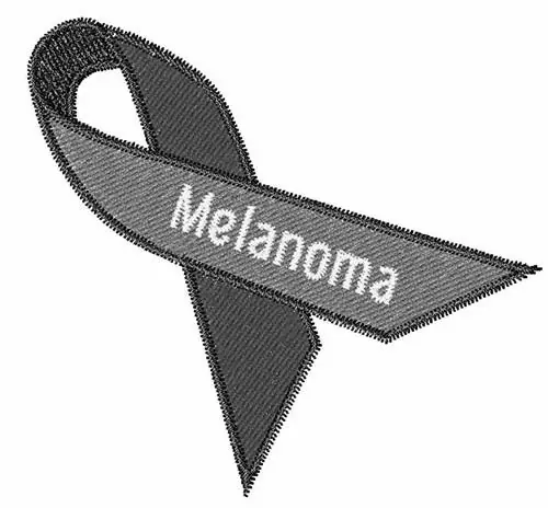 Top Rated Melanoma Ribbon Embroidery Design