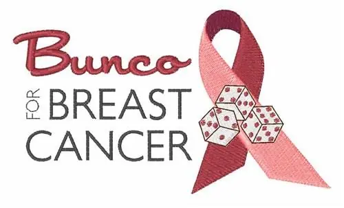 Bunco for Breast Cancer Embroidery Design Sale