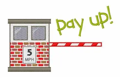 Pay Up Embroidery Design Big Sale