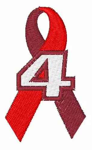 Wholesale Awareness Ribbon Font 4 Embroidery Design