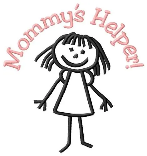 Mommys Helper Embroidery Design Last Chance