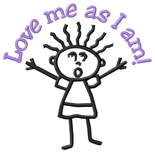 Love Me Embroidery Design Free Shipping