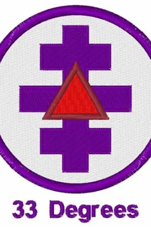 33 Degrees Embroidery Design While Supplies Last