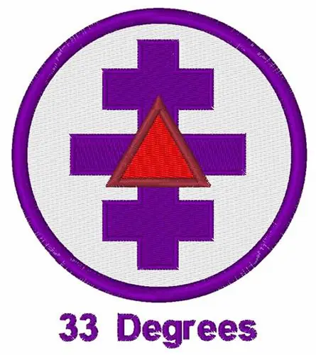 33 Degrees Embroidery Design While Supplies Last
