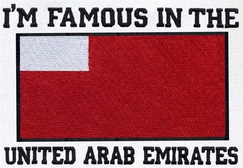 Abu Dhabi, UAE Flag Embroidery Design Best Seller