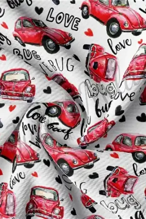 New Arrival Valentine's Day Printed Liverpool Bullet Textured Stretch Solid Strip Thick Knit Jersey Fabric