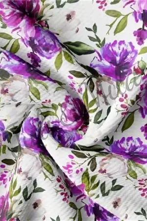Premium Printed Floral Liverpool Bow Floral Flowers AA266 with Free $89.99 Bundle