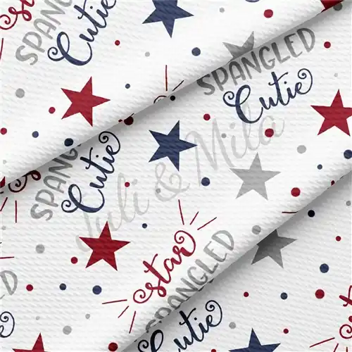 Star Spangled Cutie 4th of July Patriotic USA Liverpool Flag American Stripes PT92 with Free $89.99 Bundle Trusted Brand