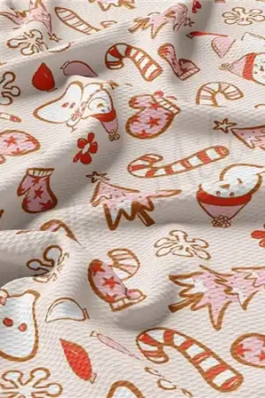 Christmas Christmas Liverpool Bullet Textured Stretch Solid Strip Thick Knit Jersey Fabric Free Shipping