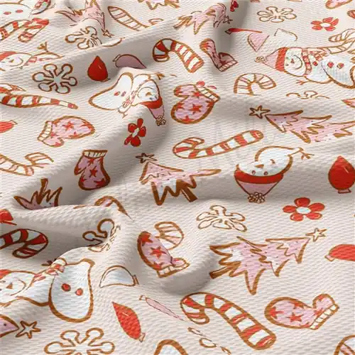 Christmas Christmas Liverpool Bullet Textured Stretch Solid Strip Thick Knit Jersey Fabric Free Shipping