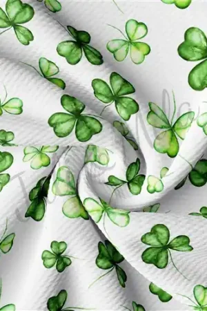 St. Patrick's Day Patrick28 Liverpool Bullet Textured Stretch Solid Strip Thick Knit Jersey Fabric New Arrival