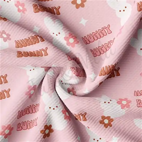 Easter Liverpool Bullet Textured Stretch Solid Strip Thick Knit Jersey Fabric Affordable