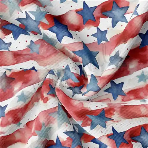 Mega Sale Patriotic 4th of July Printed Liverpool Fabric AA1648 with Free $89.99 Bundle