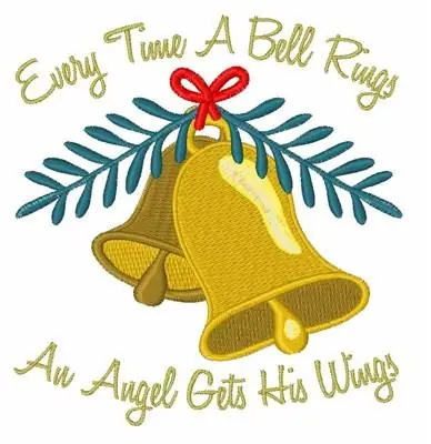 A Bell Rings Embroidery Design Grab Now