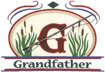 Affordable Grandfather Applique Embroidery Design