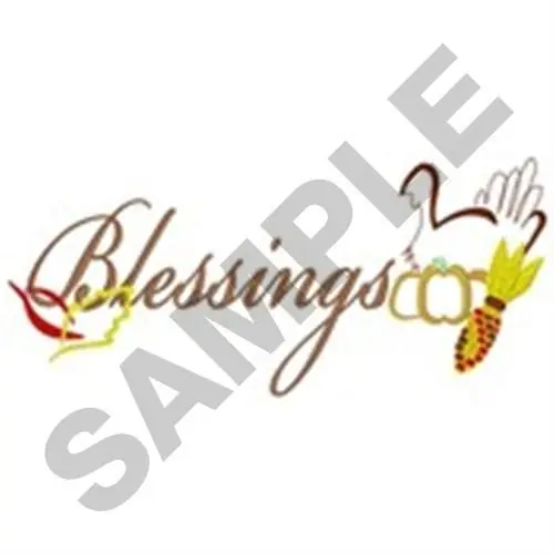 Blessings Turkey Embroidery Design Worldwide Shipping