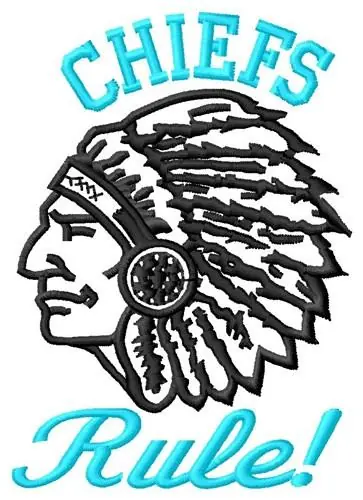 Chiefs Rule Embroidery Design Limited Offer