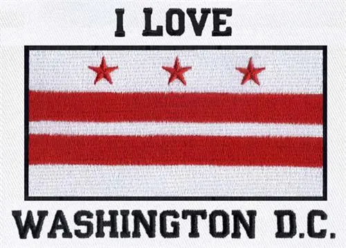 Fast Shipping I Love Washington Embroidery Design