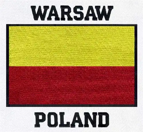 Order Now Warsaw Poland Embroidery Design