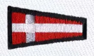 Pennat Flag Number 4 Embroidery Design Last Chance