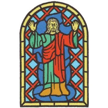 Stained Glass Window Embroidery Design Flash Sale