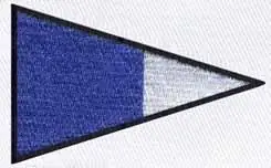 ICS Flag 2nd Substitute Embroidery Design Affordable