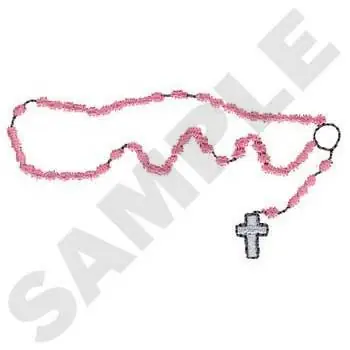 Secure Checkout Rosary Embroidery Design