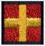 Best Seller ICS Flag R Embroidery Design