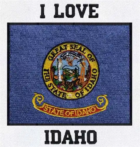 I Love Idaho Embroidery Design Super Sale