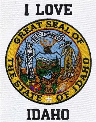 I Love Idaho Embroidery Design Order Now