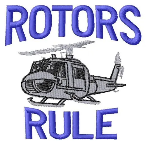 Rotors Rule Embroidery Design Editor’s Pick