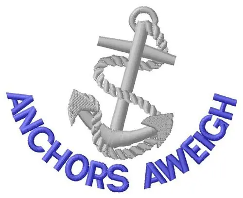 Crafted Anchors Aweigh Embroidery Design