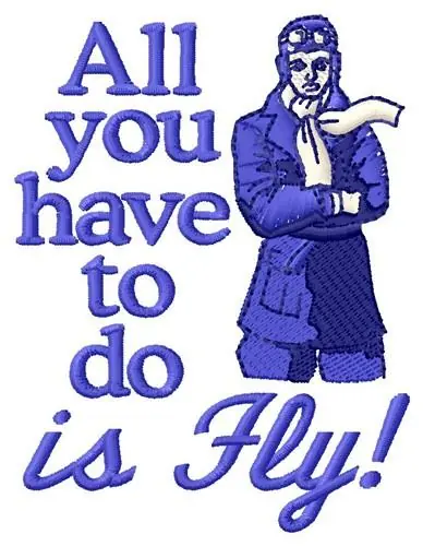 Hot Picks Have To Fly Embroidery Design
