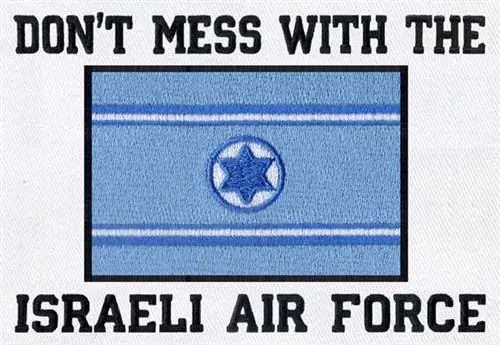 Top Pick Israeli Air Force Flag Embroidery Design