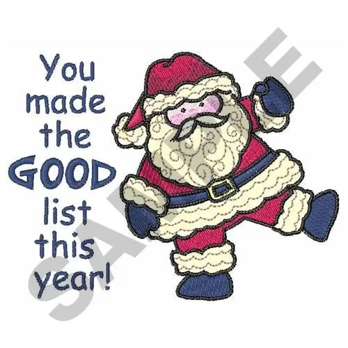 THE GOOD LIST Embroidery Design While Supplies Last
