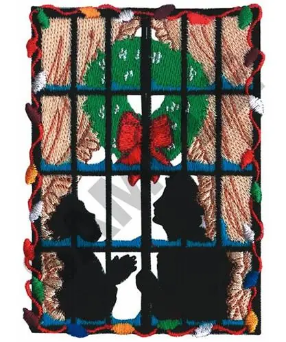 CHRISTMAS WINDOW Embroidery Design Professional Grade