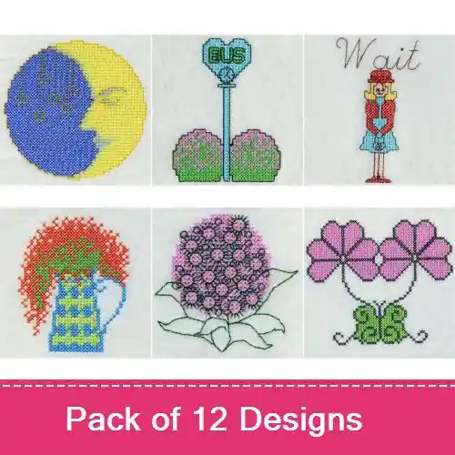 Cross Stitch 028 Embroidery design pack by Premium Embroidery, Embroidery Packs on EmbroideryDesigns.com Price Cut