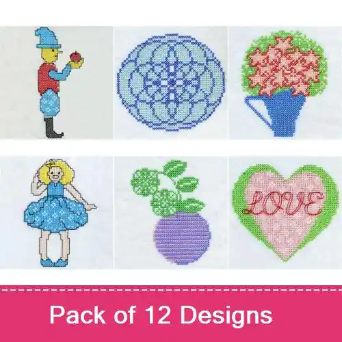 Affordable Cross Stitch 031 Embroidery design pack by Premium Embroidery, Embroidery Packs on EmbroideryDesigns.com