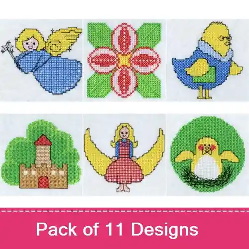 Popular Cross Stitch 037 Embroidery design pack by Premium Embroidery, Embroidery Packs on EmbroideryDesigns.com