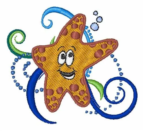 Reduced Price Star Fish Embroidery Design