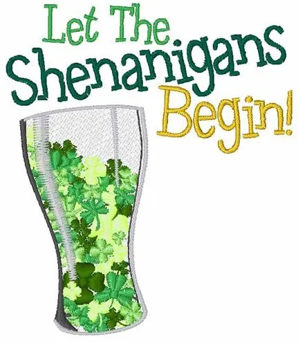 Shenanigans Embroidery Design Best Price