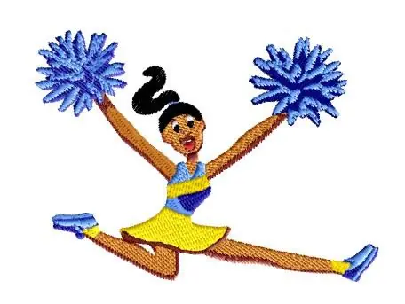 Cheerleader Embroidery Design Low Price