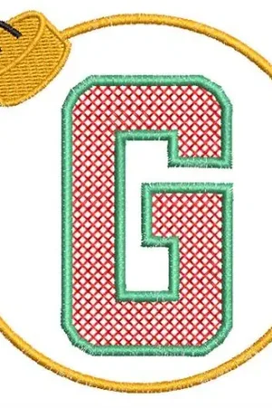 Christmas Ornament G Embroidery Design Flash Sale