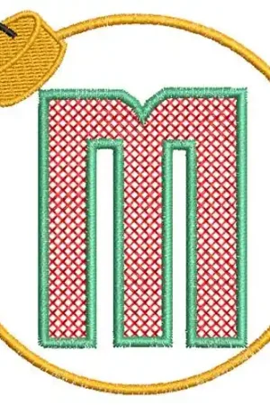Christmas Ornament M Embroidery Design Factory Price