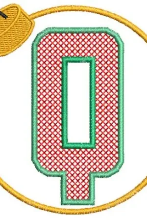 Christmas Ornament Q Embroidery Design Buy Online