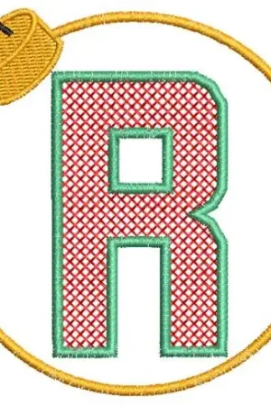 Discount Christmas Ornament R Embroidery Design